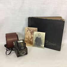 Vintage Box Camera Ensign Ful-Vue 120 Film, Vintage Photo Album (16B) MO#8721