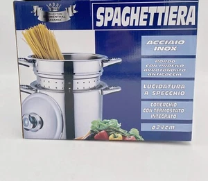 Blumenthal Bavaria Spaghettiera Pastaiola 24cm Acciaio Inox Con Coperchio - Foto 1 di 8