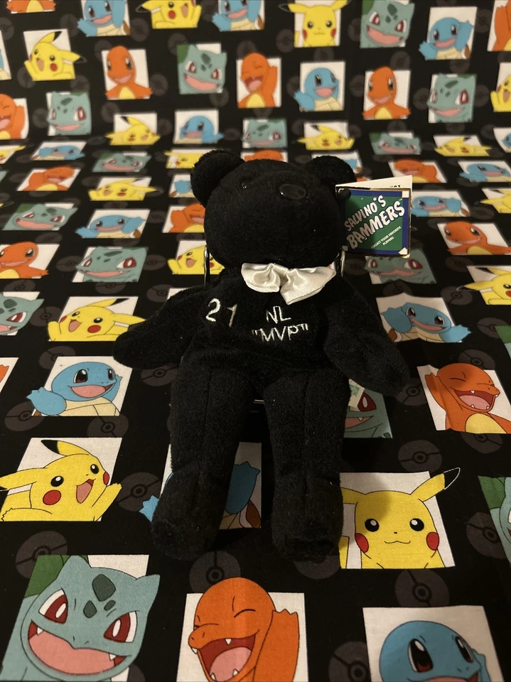 Sammy Sosa #21 Plush Bear NL MVP 1998 Black Salvino's Bammers Baseball