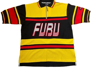 FUBU jersey, yellow vintage hip hop t-shirt, 90s hip-hop clothing, 1990s size L - Picture 1 of 10