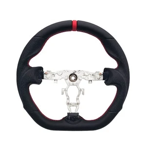 Volante REVESOL 3D Anillo Rojo Cuero Negro para INFINITI FX35 FX37 FX50 QX70 - Imagen 1 de 5