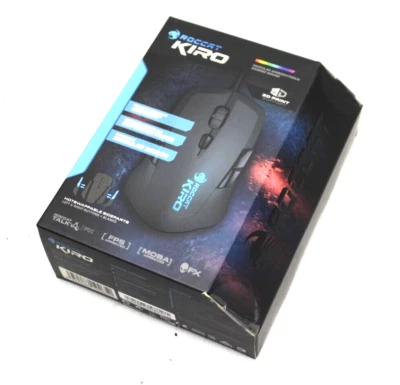 ROC-11-320-AM ROCCAT Kiro Modular Ambidextrous Gaming Mouse (Black) new! - Image 1 of 4