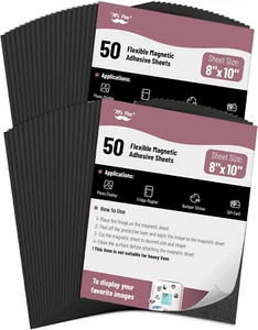 Mr. Pen- Flexible Magnetic Sheets with Adhesive Backing, 8" X 10", 50 Pack, Magn - Picture 1 of 12