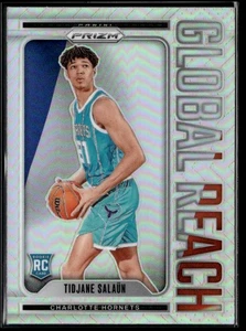 Tidjane Salaun 2024-25 Panini Prizm #3 Global Reach RC Charlotte Hornets - Picture 1 of 2