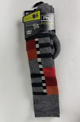 Calcetines SMARTWOOL Snowboard Talla Mediana y Mediana Cojín Patrón Rayas Foto 1 de 4
