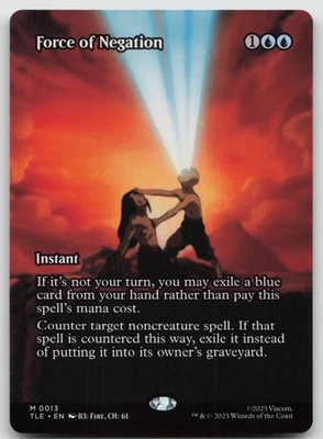 Force of Negation (Borderless) Avatar: The Last Airbender: Eternal 0013 NON FOIL - Image 1 of 2