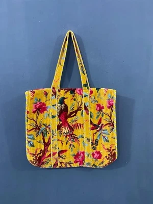 Bolsos de hombro acolchados del bosque amarillo indio para mujer Bolsos de mano de terciopelo de playa EE. UU. Foto 1 de 4