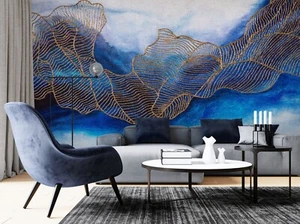 Textura azul 3D Q3261 Papel tapiz Mural Foto Papel tapiz Autoadhesivo Kay - Imagen 1 de 11