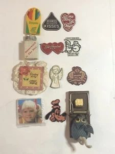 12 Vtg Plastic Refrigerator Magnets Disney Hershey Funny Cute Animals Photo - Picture 1 of 9