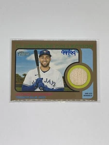 2022 Topps Heritage George Springer Clubhouse Collection Gold 94/99 Blue Jays - Picture 1 of 2
