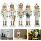  5 Pcs Nutcracker Soldier Puppet Christmas Decoration Gift Ornaments Xmas