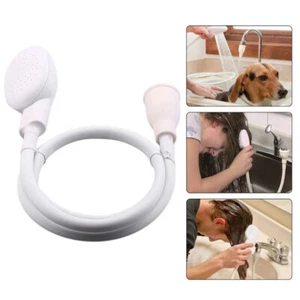 Pet Shower Head Faucet Spray Hose Bath Tub Sink Washing Shampoo Sprayer Portable - Picture 1 of 14