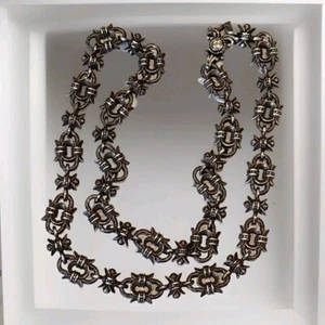 Collar pesado de plata de ley 925 para hombre joyería/cadena vinculada 138 gramos 25" - Imagen 1 de 6