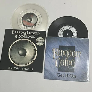KINGDOM COME - 2x Vinyl Singles - Do You Like It CLEAR / Get It On - HARD ROCK - Picture 1 of 4
