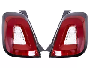 Fully LED Tail Lights W/Turn Signals Bar For 2017-2020 Fiat Abarth 500 Facelift - Picture 1 of 16
