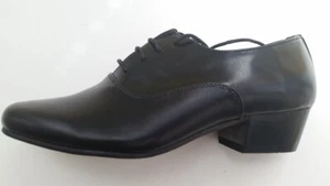 New men's CLIMATE #TS501 cuban heel lace-up dress shoes size 11 black - Picture 1 of 8