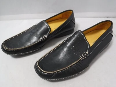 PFR Men's VTG Bacco Bucci Lampard Brazil Black Driving Drivers Loafers Sz 7 Med - Image 1 of 4