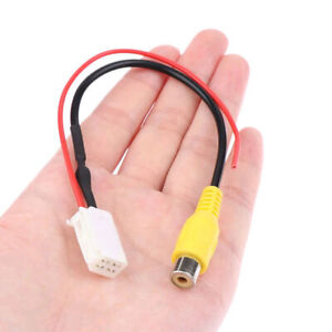 4Pin Male Connector Radio Back Up Reverse Camera RCA Input Plugs Cable Adapter