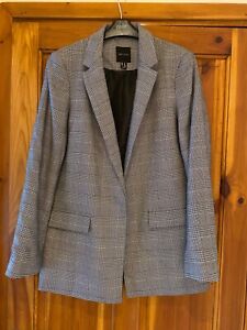 new look check jacket size 14