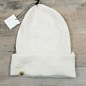 Anne Klein AK Women's Beanie Off White Fisherman Rib Cuff Hat - Picture 1 of 8