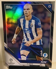 Pepe 2021-22 Topps UEFA UCL 1st Edition Black Foil /10, Porto+Portugal⚽️🔥⚫️🇵🇹