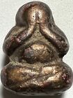 Phra Pidta Lp Aiem Sapansung Rare Old Thai Buddha Amulet Pendant Magic Idol#127