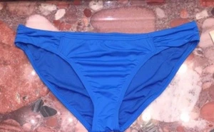 NWT Tommy Bahama Pearl Solids Blue Side Shirred Swimsuit Bikini Bottom Women's - Picture 1 of 5
