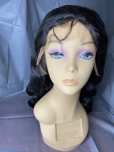 Classy_Human_Full_Lace_Front_Wig_NAOMI_16"-18"_#1B - Picture 1 of 9