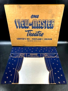 Vintage One View-Master Theatre in Box ~  Sawyer USA 17"x14" Theater Unused - Picture 1 of 11