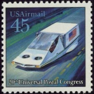 US #C123 MNH 1989 Air Suspended Hover Car Airmail - Picture 1 of 1