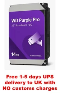Disque dur 14 To Western Digital WD Purple Pro WD142PURP 7200 tr/min 6 Go/s 512 Mo de cache - Photo 1/1