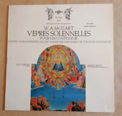 MOZART Vêpres Solennelles Pour Un Confesseur KV 339, 618, 220 LP 33T P Caillard - Photo 1/2