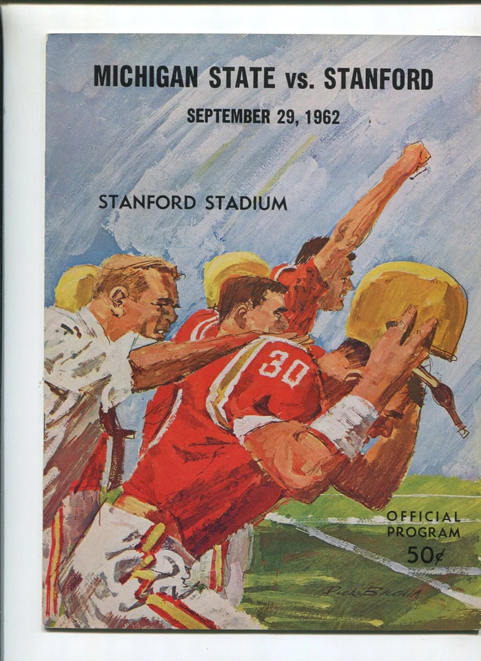  Stanford vs  Michigan State   College Football Program Sept  29, 1962   MBX66 - Image 1 of 1