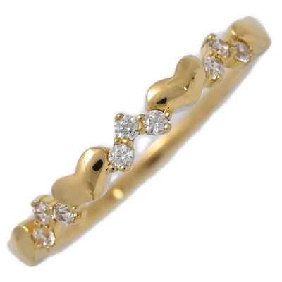 0.17 克拉心形图案钻石戒指 / 18K 黄金 / 750-1.5 克 / 礼品 — 第 1/4 张图片