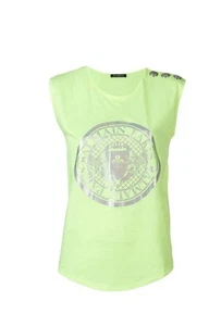 Balmain Logo-Patch T-Shirt, Size 40 FR, New With Tags! - Picture 1 of 5