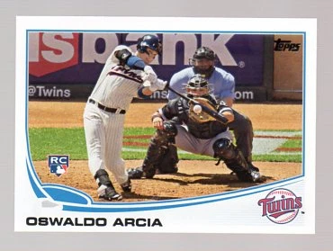 Tarjeta de béisbol 2013 Topps Update #US317 Oswaldo Arcia RC Foto 1 de 2