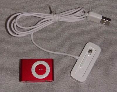 Apple iPod Shuffle 2nd Gen. (2GB) Digital Media MP3 Player Red. Works great - Image 1 of 4