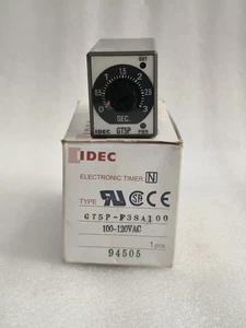 IDEC ELECTRONIC TIMER TIMING VOLTAGE 100-120VAC FREE FAST SHIPPING - Picture 1 of 4