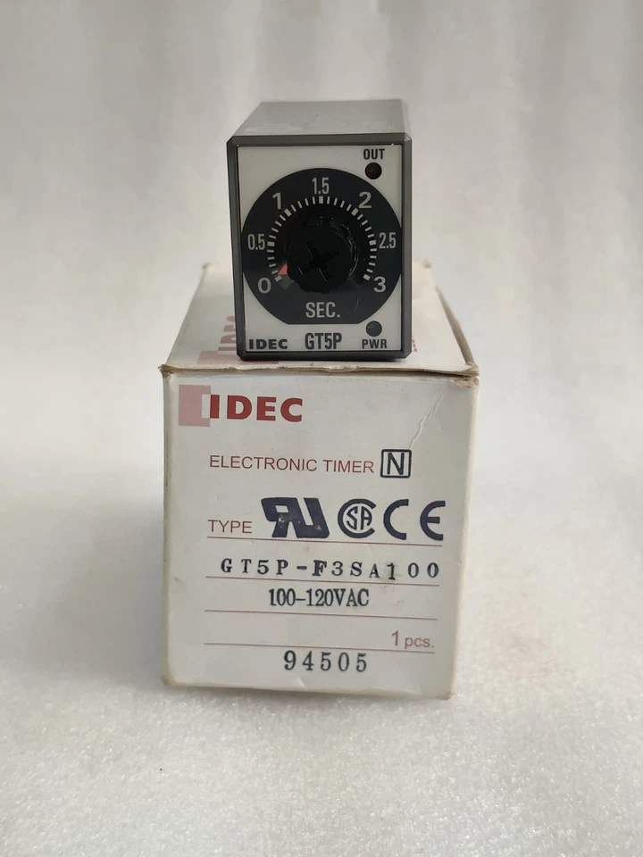 IDEC ELECTRONIC TIMER TIMING VOLTAGE 100-120VAC FREE FAST SHIPPING - Image 1 of 4