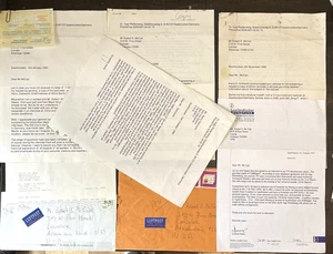 Saarlandischer Rundfunk Germany Letters WWII TV Show Inge Plettenberg Gobrect - Picture 1 of 12