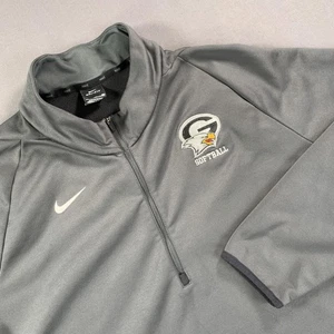 Nike Therma Fit Fleece Men 3XL South Carolina 'Gray' Softball 1/4 Zip Jacket - Picture 1 of 16