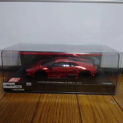 Kyosho Mini-Z Body Lamborghini Murcielago LP670 Chrome Red ASC - Image 1 of 4