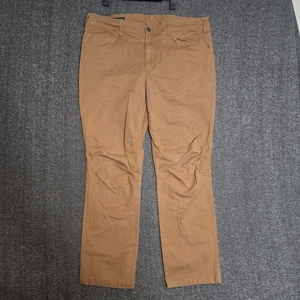 Orvis Tan Brown Canvas Utility Workwear Hiking Pants Men's 38x32 (L31) - Picture 1 of 11