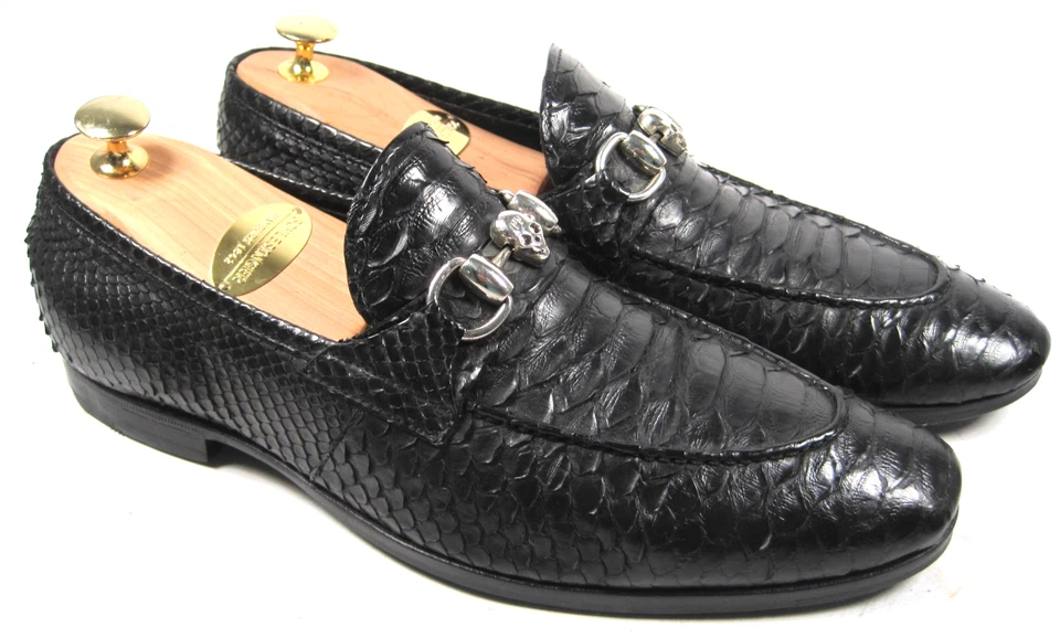 Philipp Plein Herrenschuhe/ Python / in 44,5 / UK 10 / TOP/ Schwarz - Bild 1 von 4