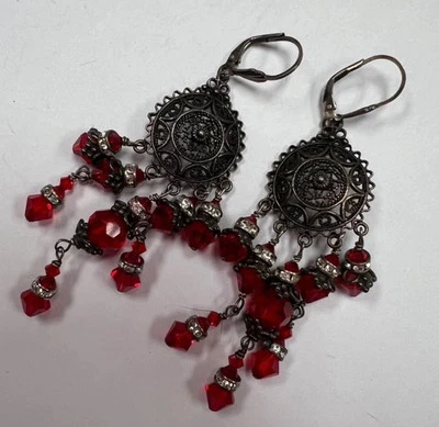 Pendientes araña, plata de ley (probada), sin marca  Foto 1 de 4