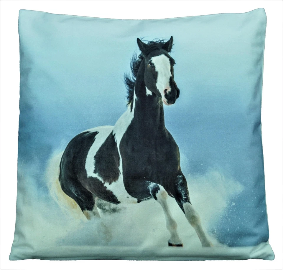 Kissenbezug Kissenhülle 40 x 40 Kissen Fotokissen Pferdekissen Dekokissen Pferd - Bild 1 von 1