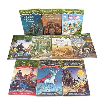 Magic Tree House Lot of 10 PB Books Mary Pope Osborne Merlin Missions - Image 1 of 4