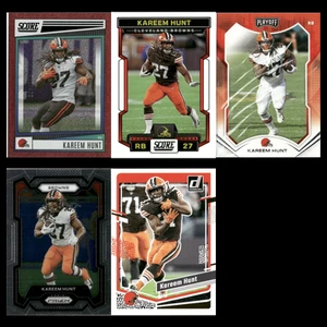 Kareem Hunt Lotto 5 Figurine Calcio #'d 2021-23 Panini Cleveland Browns NFL - Foto 1 di 7