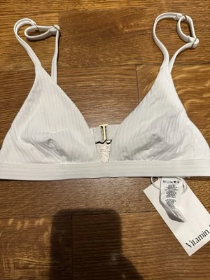 Top de baño Vitamin A blanco Neutra Bralette para mujer L84157 talla XS Foto 1 de 4