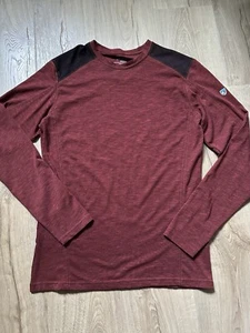 Kuhl Camicia Uomo Vendetta Crew Manica Lunga Small S Rossa Outdoor Casual - Foto 1 di 8